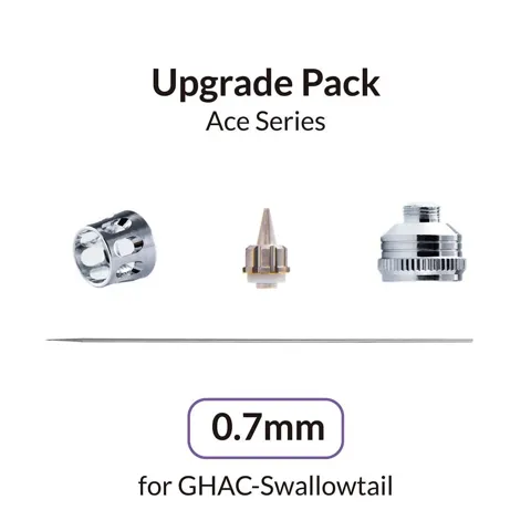 Gaahleri 42779 upgrade sada 0,7 mm pro airbrush GHAC-Swallowtail – jehla, tryska 8-MAC a krytky