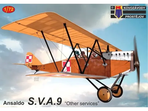 Krabice stavebnice Kovozávody Prostějov 1/72 Ansaldo S.V.A.9 „Other services" KPM0446