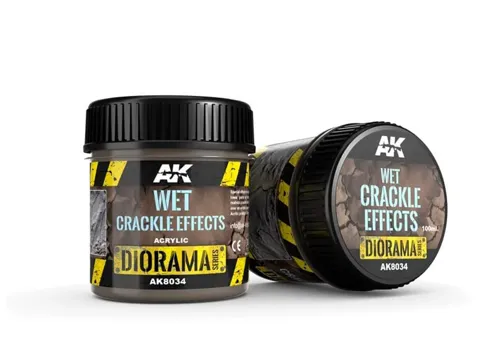 Kelímek AK Interactive AK8034 Wet Crackle Effects 100 ml, akrylový krakelovací efekt zeminy