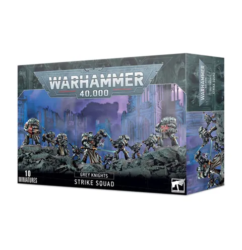 Stavebnice Games Workshop Grey Knights: Strike Squad – 10 plastikových figurek pro Warhammer 40,000