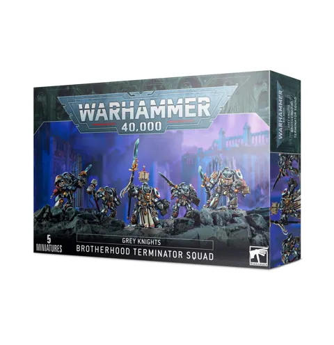 Krabice stavebnice Games Workshop 57-09 Grey Knights: Brotherhood Terminator Squad, Warhammer 40,000
