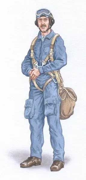 Resinová figurka Plus Model AL4026 pilot MiG-15 v měřítku 1/48