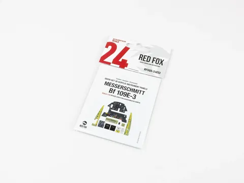 Red Fox Studio Quick Set RFSQS-24033 — předbarvená přístrojová deska Bf 109E-3 v měřítku 1/24
