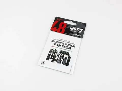 Barevné pryskyřičné díly kokpitu Red Fox Studio Quick Set 1/48 F-15I Ra'am pro Hasegawa