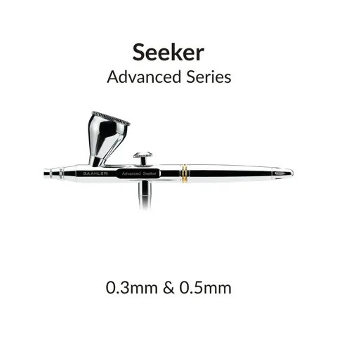Gravitační airbrush Gaahleri Advanced Series Seeker 46807 s horní nádobkou 10 ml