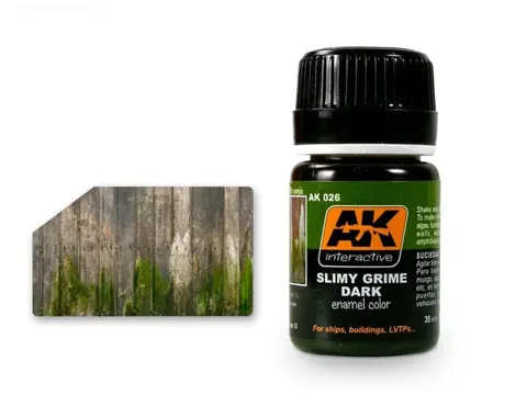 Lahvička emailového efektu AK Interactive Enamel Effects AK026 Slimy Grime Dark 35 ml