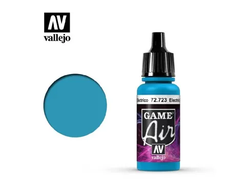 Lahvička akrylové barvy Vallejo Game Air 72723 elektrická modrá 17 ml
