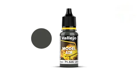 Lahvička akrylové barvy Vallejo Model Air 71325 IJN Dark Black Green 18 ml