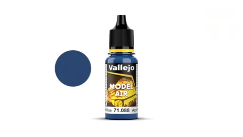 Kapací lahvička akrylové barvy Vallejo Model Air 71088 francouzská modrá 18 ml