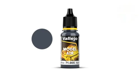 Lahvička akrylové barvy Vallejo Model Air 71005 šedomodrá Grey Blue 18 ml