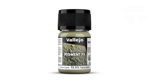 Kelímek práškového pigmentu Vallejo Pigment FX 73111 zelená zem, 35 ml
