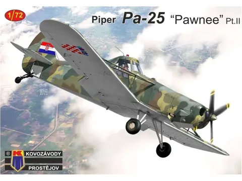 Krabice stavebnice Kovozávody Prostějov KPM0473 Piper PA-25 Pawnee Pt.II v měřítku 1/72
