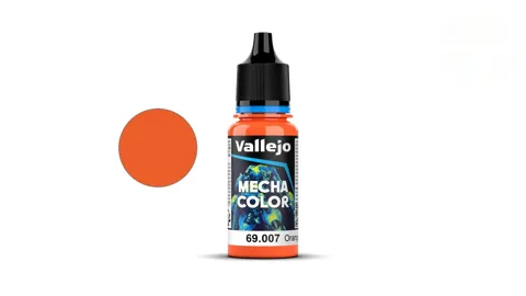 Lahvička akrylové barvy Vallejo Mecha Color 69007 oranžová (Orange) 18 ml