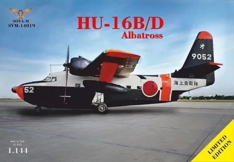 Krabice plastikové stavebnice Sova-M SVM-14019 HU-16B/D Albatross v měřítku 1/144