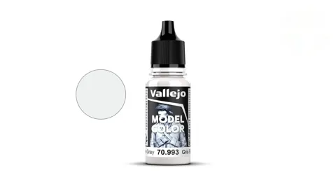 Lahvička akrylové barvy Vallejo Model Color 70993 bílošedá matná, 18 ml
