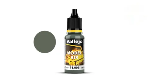 Lahvička akrylové barvy Vallejo Model Air 71096 olivově šedá 18 ml