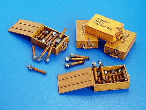 Resinová sada Plus Model 270 německé granáty I v měřítku 1/35 s fotolepty a obtisky