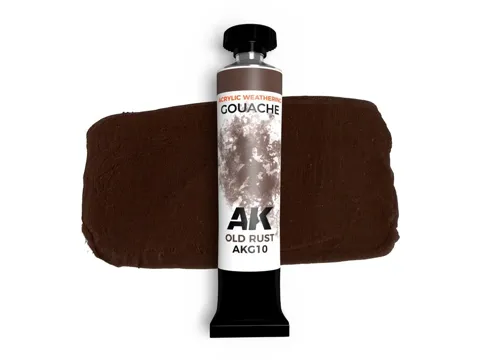 Kelímek krycí kvašové barvy AK Interactive AK Gouache AKG10 stará rez 20 ml