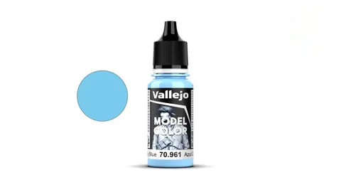 Lahvička akrylové barvy Vallejo Model Color 70961 nebeská modrá matná 18 ml