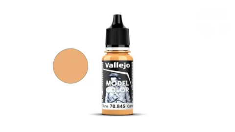 Lahvička akrylové barvy Vallejo Model Color 70845 Sunny Skin Tone matná 18 ml