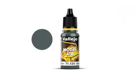 Lahvička akrylové barvy Vallejo Model Air 71124 zelená USAF 18 ml s kapátkem
