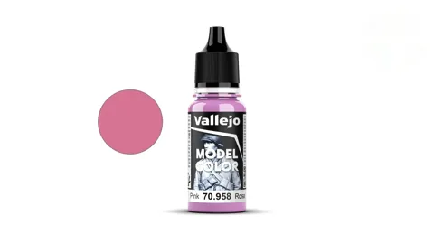 Lahvička akrylové barvy Vallejo Model Color 70958 růžová matná 18 ml