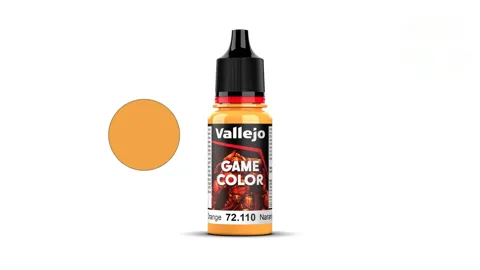 Lahvička akrylové barvy Vallejo Game Color 72110 Sunset Orange 18 ml s kapátkem
