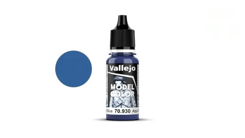 Lahvička akrylové barvy Vallejo Model Color 70930 tmavě modrá matná 18 ml