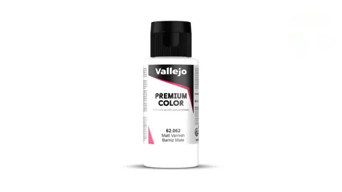 Lahvička matného laku Vallejo Premium Color 62062 Matt Varnish 60 ml