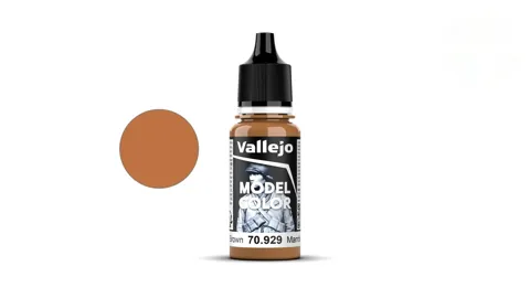 Lahvička akrylové barvy Vallejo Model Color 70929 světle hnědá matná, 18 ml
