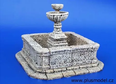 Sádrové odlitky stavebnice Plus Model 095 městská kašna v měřítku 1/35