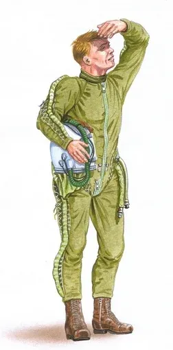 Resinová figurka Plus Model AL4012 Pilot Varšavského paktu v měřítku 1/48