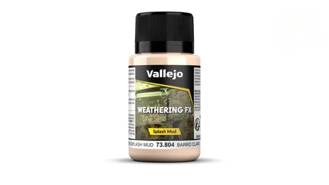 Lahvička Vallejo Weathering FX 73804 Light Brown Splash Mud, světle hnědé bláto, 40 ml