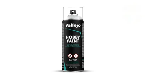 Sprej Vallejo Aerosol 28011 Grey Primer, šedý akrylový primer 400 ml