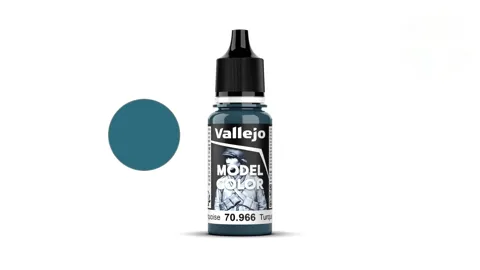 Lahvička akrylové barvy Vallejo Model Color 70966 tyrkysová matná, 18 ml