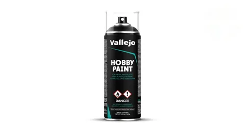 Sprej Vallejo Aerosol 28012 Black Primer, černý primer 400 ml