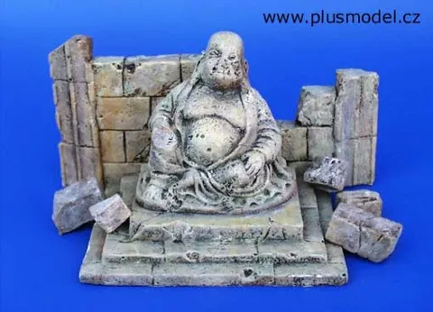 Sada pro dioráma Plus Model 078 socha Buddhy – Vietnam 1/35, odlitky z tvrzené sádry