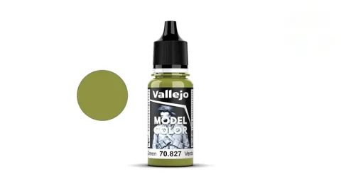 Lahvička akrylové barvy Vallejo Model Color 70827 limetkově zelená matná 18 ml