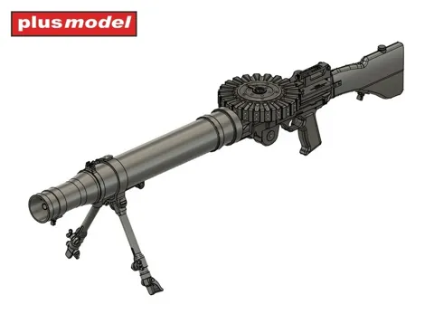Sada 3D tištěných dílů Plus Model DP3064 kulomet Lewis pattern D v měřítku 1/35