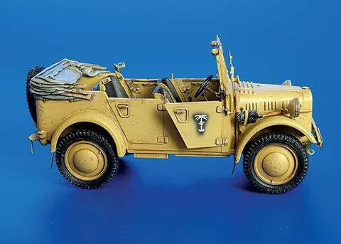 Resinová stavebnice Plus Model 208 německý lehký vůz Kfz.1 v měřítku 1/35