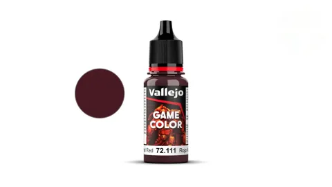 Lahvička akrylové barvy Vallejo Game Color 72111 noční červená (Nocturnal Red) 18 ml