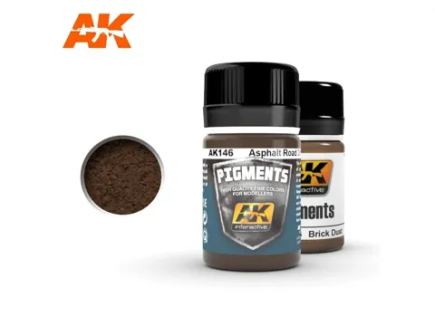Kelímek pigmentu AK Interactive AK146 Asphalt Road Dirt 35 ml pro weathering