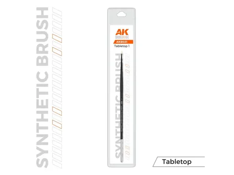 Syntetický modelářský štětec AK Interactive AKB021 Tabletop Brush velikosti 1