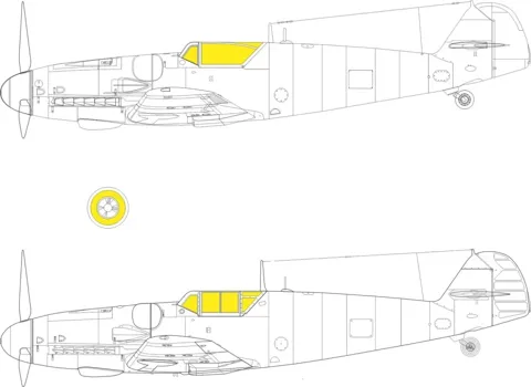 Maskovací sada Eduard JX291 pro Bf 109G-6 v měřítku 1/35 od Border Model