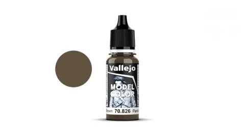 Lahvička akrylové barvy Vallejo Model Color 70826 středně hnědá matná, 18 ml