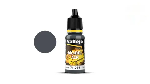 Lahvička akrylové barvy Vallejo Model Air 71054 tmavá šedomodrá (Dark Grey Blue) 18 ml