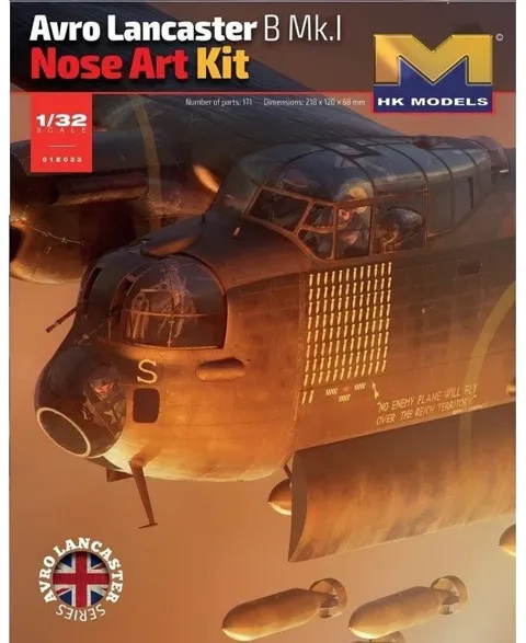 Stavebnice HK Models HKM01E33 Avro Lancaster B. Mk.I příď v měřítku 1/32