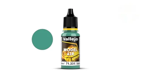 Lahvička akrylové barvy Vallejo Model Air 71331 smaragdově zelená kokpitová vybledlá 18 ml
