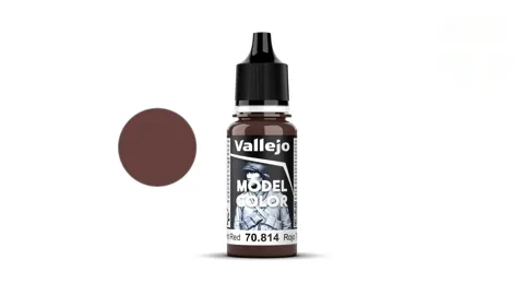 Lahvička akrylové barvy Vallejo Model Color 70814 pálená červená matná 18 ml