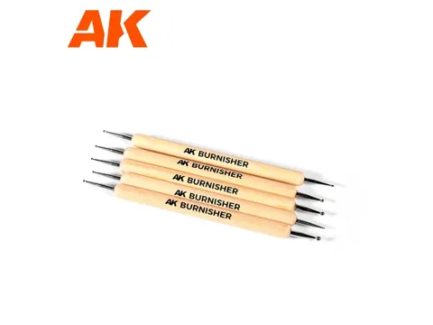 Sada pěti kovových nástrojů AK Interactive AK9052 pro modelování tmelu